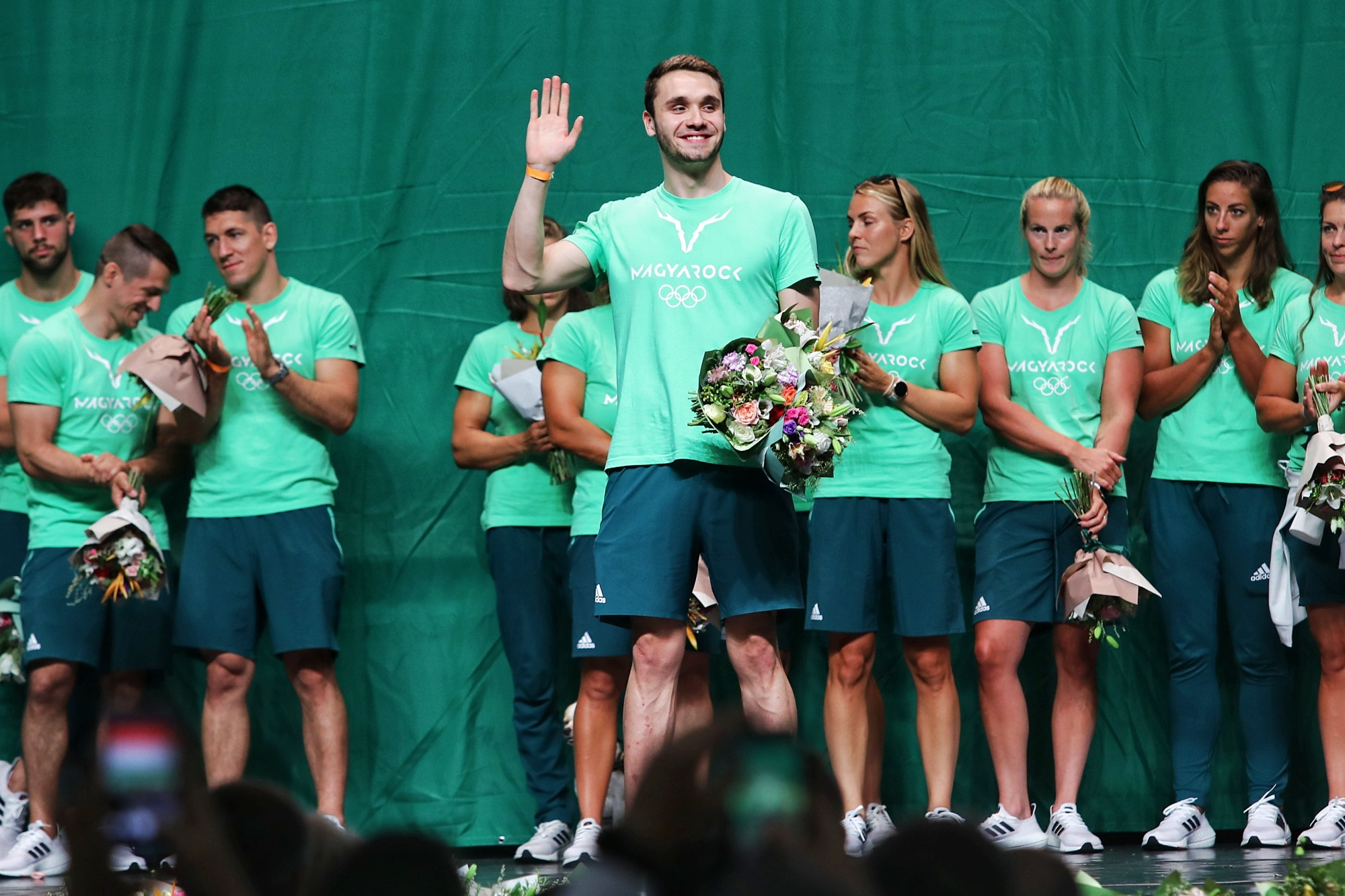 BOK csarnok olimpikonok ünneplés