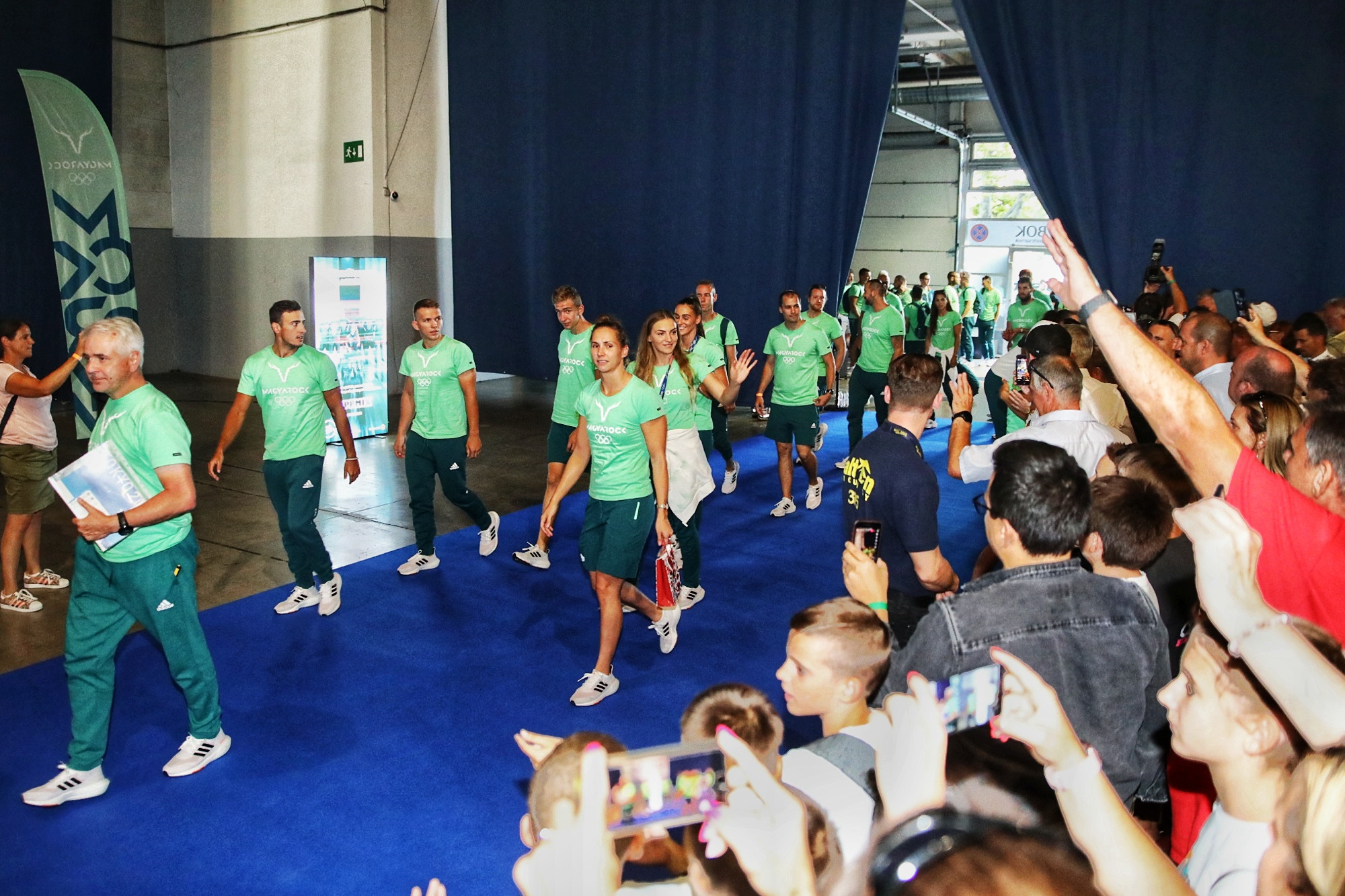 BOK csarnok olimpikonok ünneplés