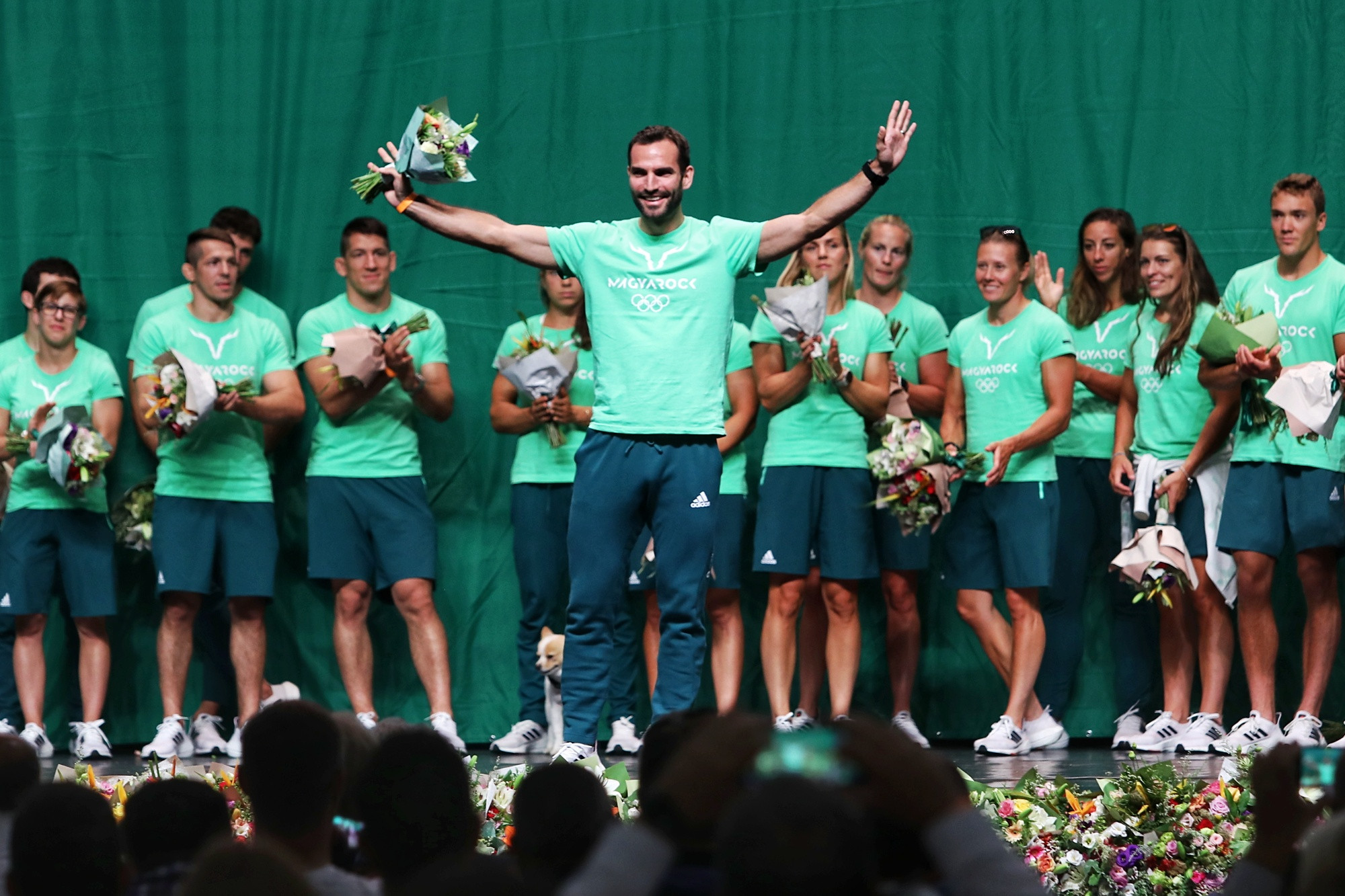 BOK csarnok olimpikonok ünneplés