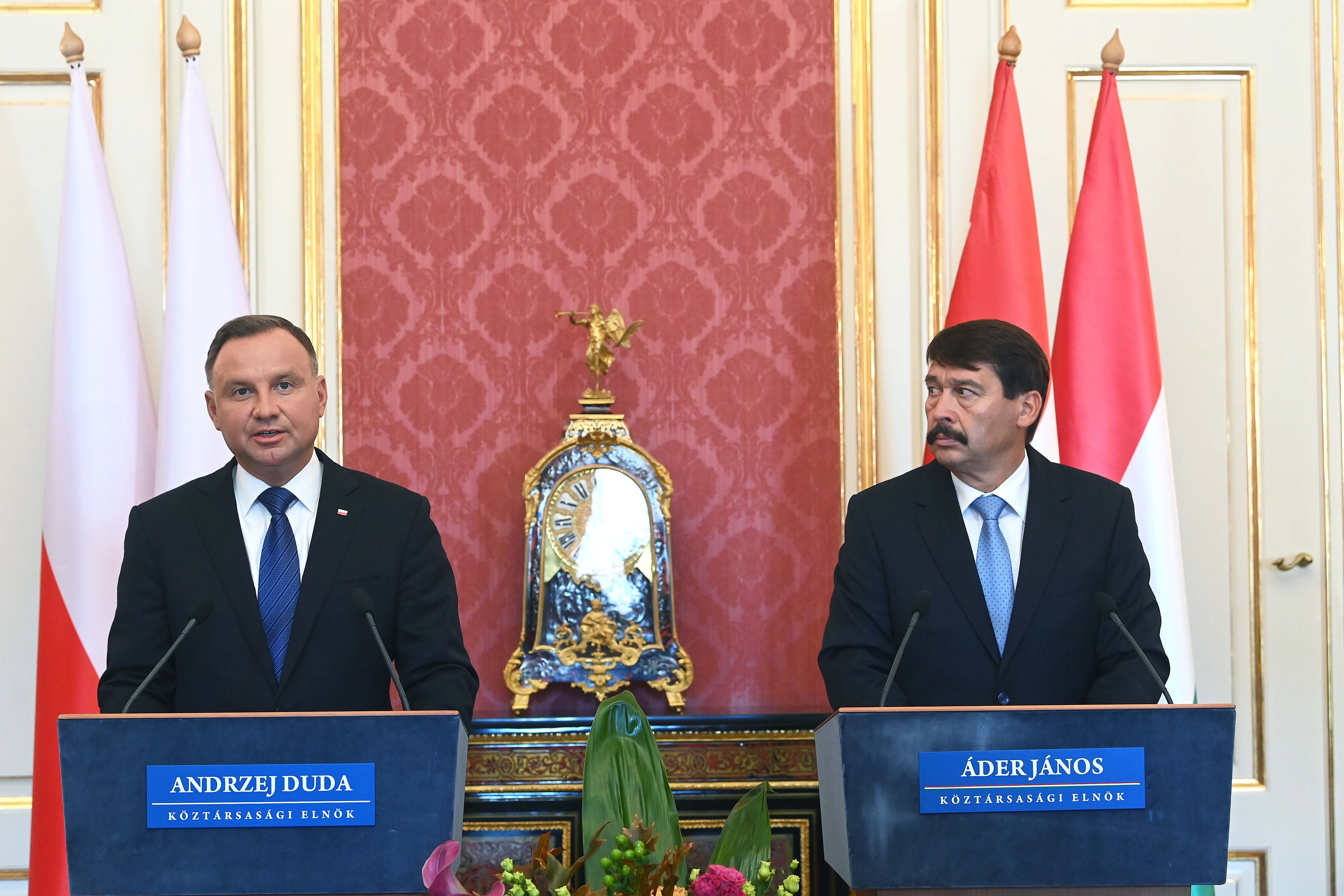 Andrzej Duda lengyel köztársasági elnök Budapesten
