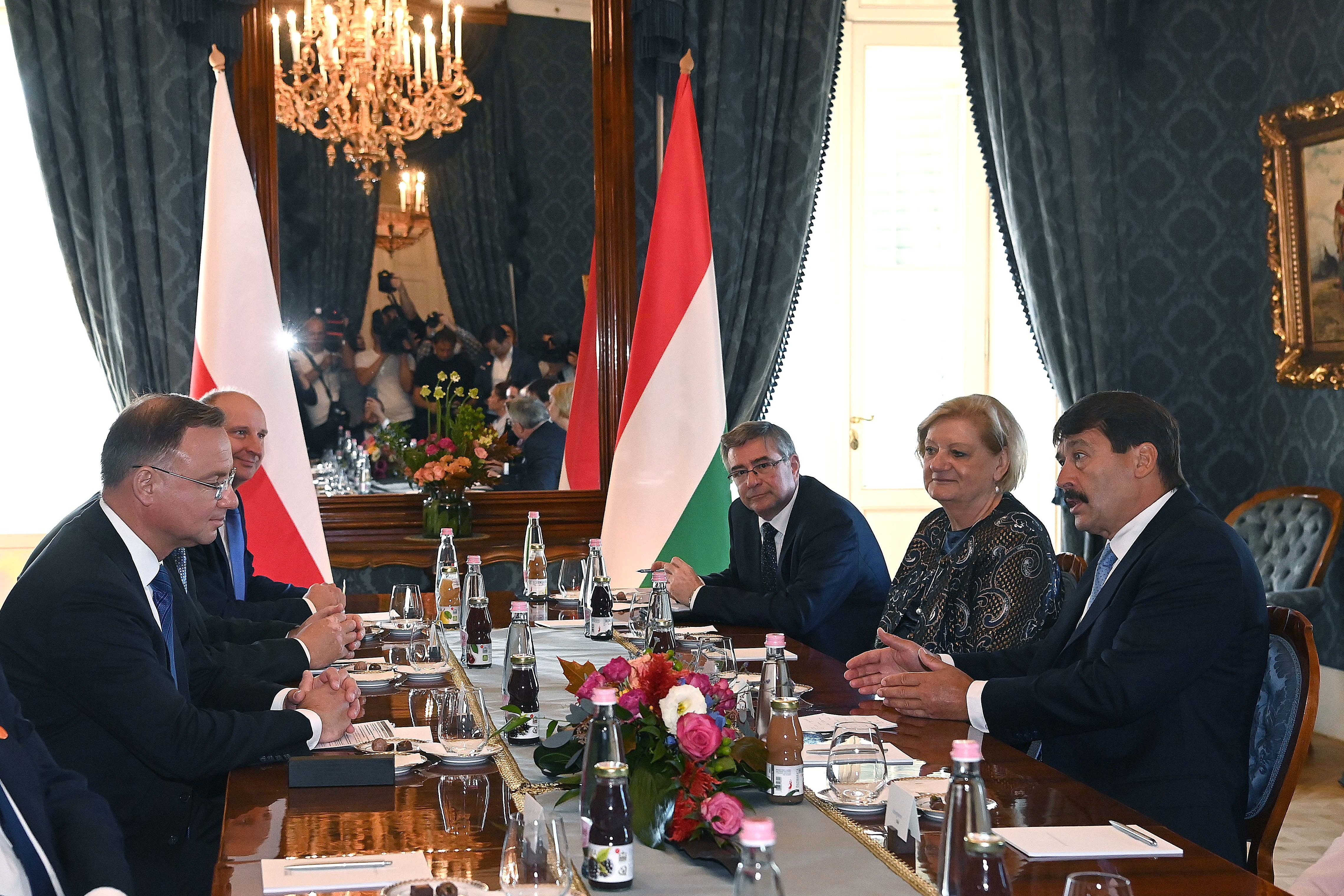 Andrzej Duda lengyel köztársasági elnök Budapesten