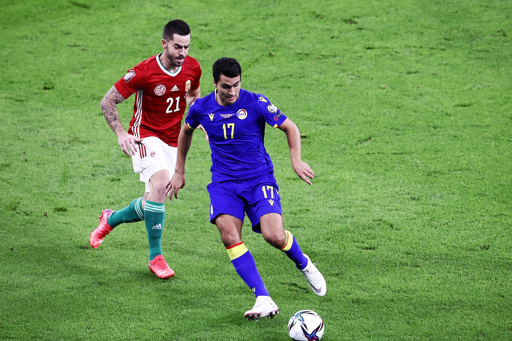 A magyar labdarúgó-válogatott 2-1-re legyőzte Andorrát a jövő évi katari világbajnokság európai selejtezősorozatának hatodik fordulójában