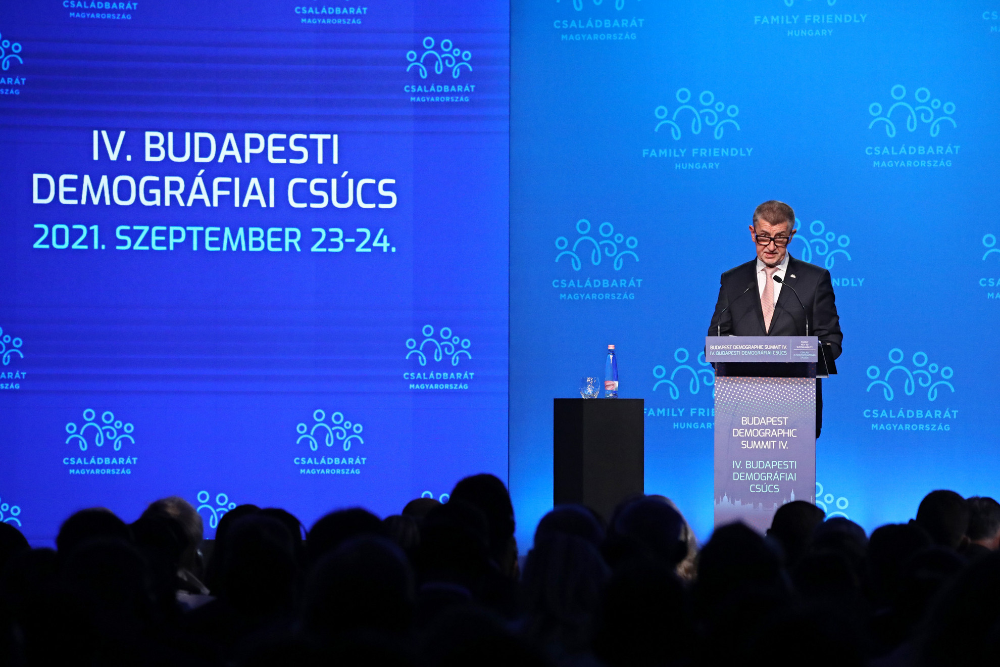 Fotó: MH/Hegedüs Róbert Andrej Babis cseh miniszterelnök a IV. Budapesti Demográfiai Csúcson a Várkert Bazárban 2021. szeptember 23-án