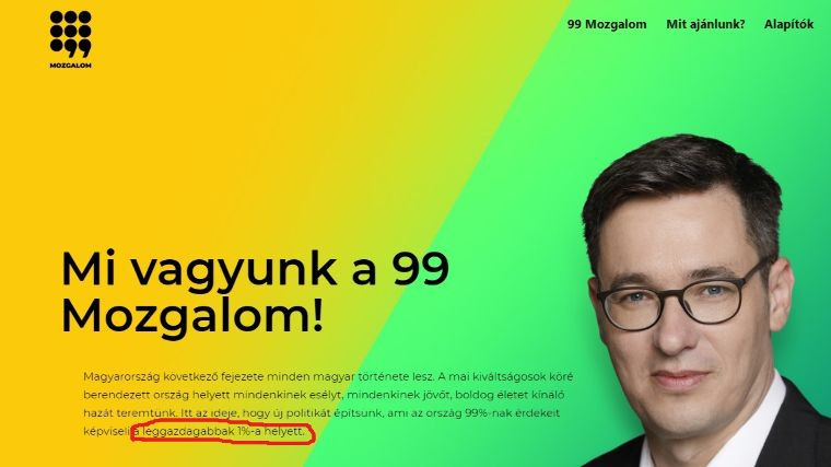 Fotó: Kontra A leggazdagabbak 1 százaléka helyett - olvasható Karácsony Gergely plakátján