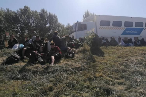 Száztizenhét határsértőt tartóztattak föl Csongrád megyében