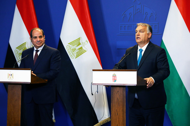 Orbán Viktor fogadta Egyiptom elnökét