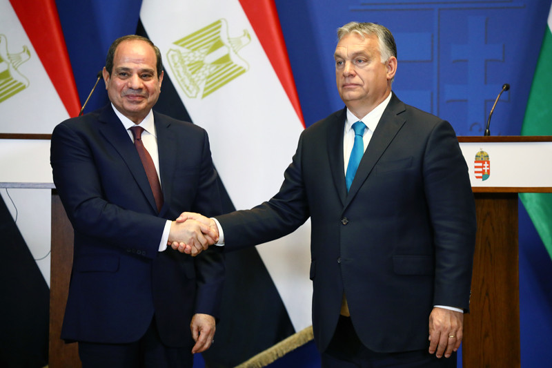 Orbán Viktor fogadta Egyiptom elnökét