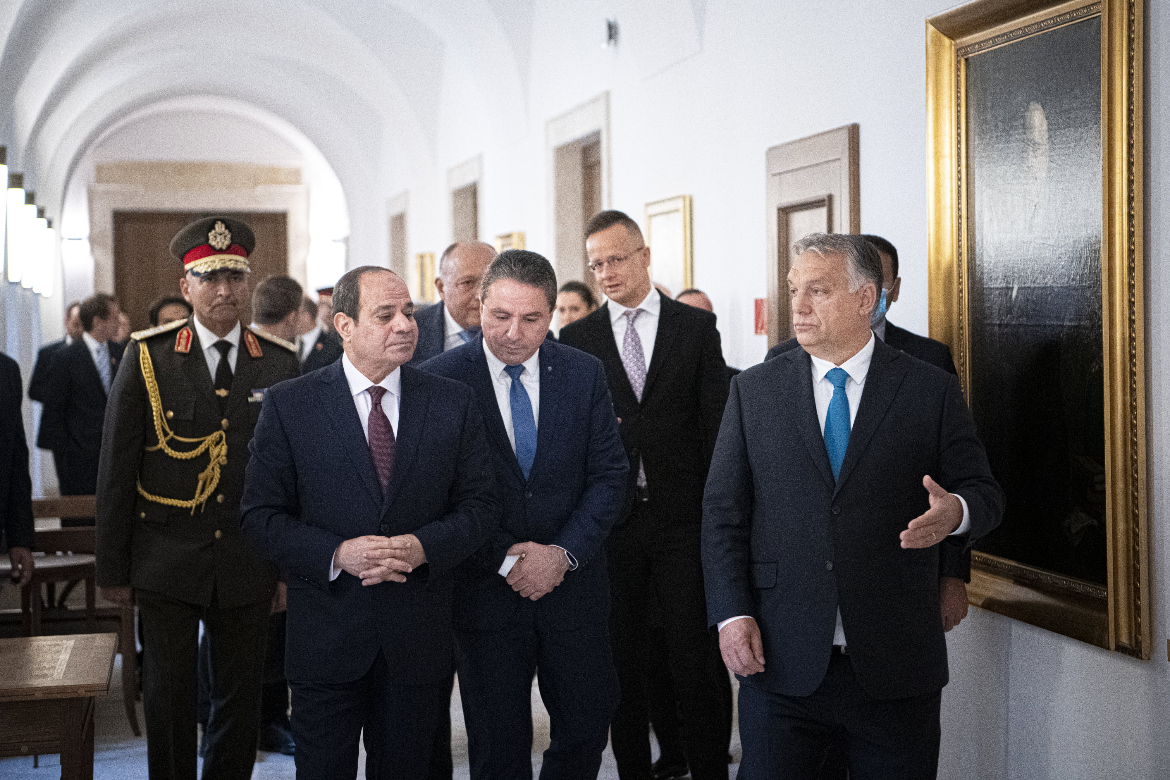 Orbán Viktor fogadta Egyiptom elnökét