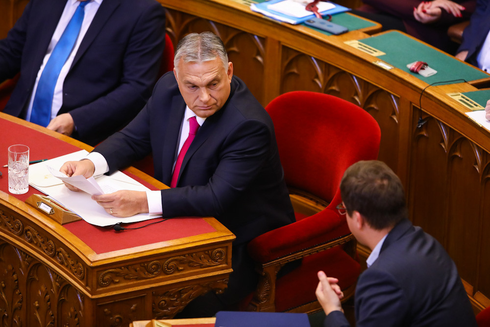 Fotó: MH/Purger Tamás Orbán Viktor kormányfő az Országgyűlésben