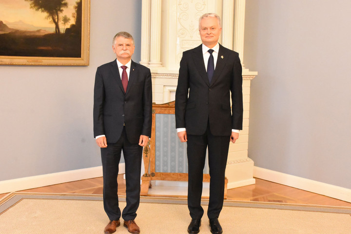Fotó: MTI/Az Országgyűlés Hivatala A biztonságpolitikáról és a migrációról is tárgyalt Kövér László Vilniusban