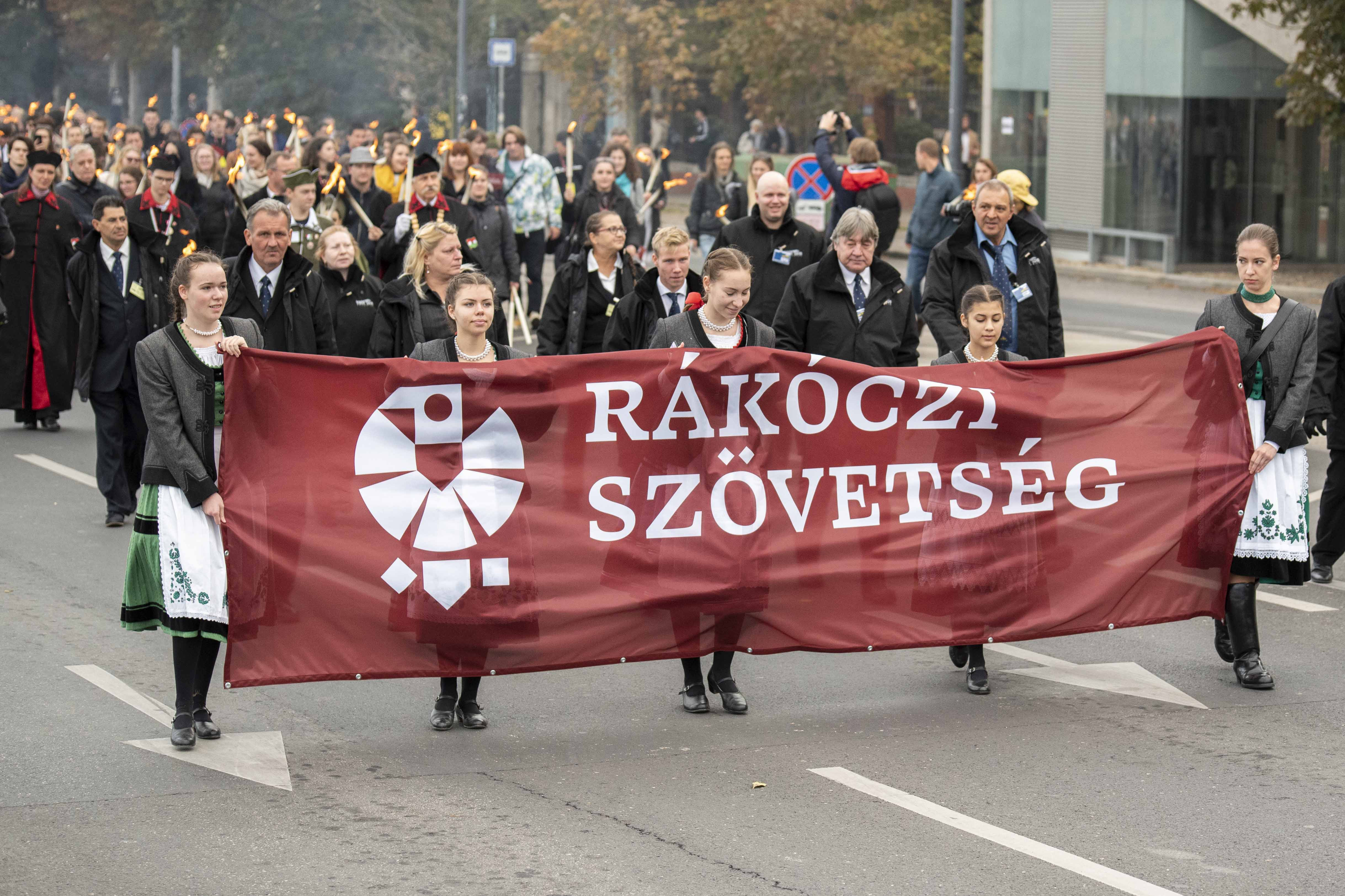 Az 1956-os forradalom és szabadságharc emléknapja alkalmából rendezett megemlékezés Budapesten