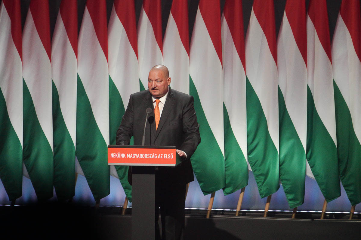Németh Szilárd, a Fidesz alelnöke Budapesten a párt 29., tisztújító kongresszusán