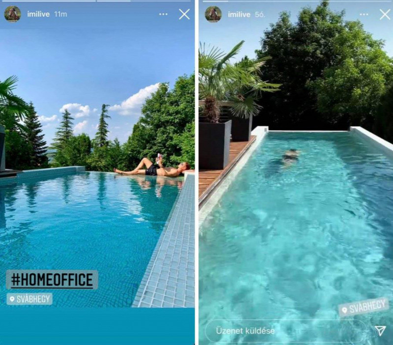 Mártha Imre nyáron, munkaidőben (!) úszómedencés posztokat tett közzé villájából