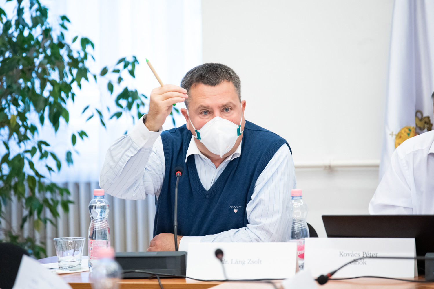 Láng Zsolt (Fidesz-KDNP) a Fővárosi Közgyűlés által a Városháza-ügyben létrehozott vizsgálóbizottság ülésén