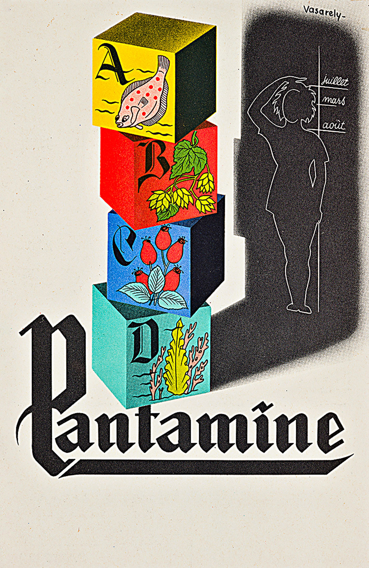 Victor Vasarely plakátokat is tervezett, ez az egyik munkája, amely most a múzeumba került