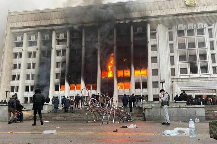 Fotó: EyePress via AFP Erőszakos tüntetések rázzák meg Kazahsztánt