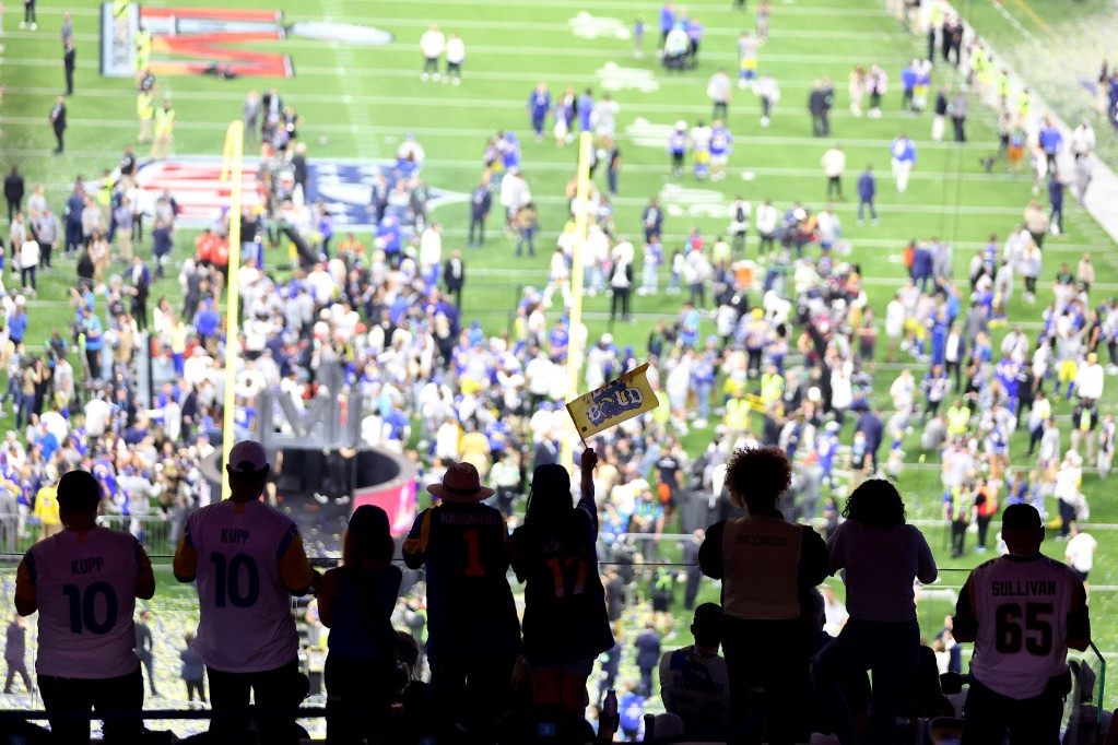Fotó: MARIO TAMA / GETTY IMAGES NORT A kaliforniai együttes hazai pályán, a Los Angeles-i SoFi Stadionban játszhatta története ötödik nagydöntőjét
