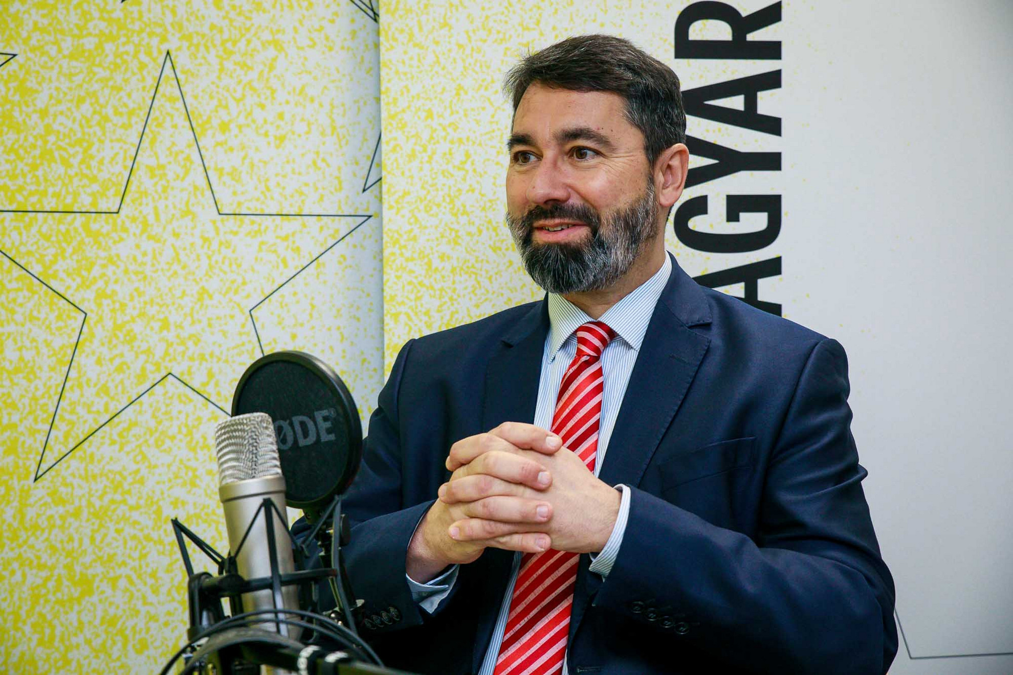 Hidvéghi Balázs, a Fidesz EP-képviselője a Faktum felvételén