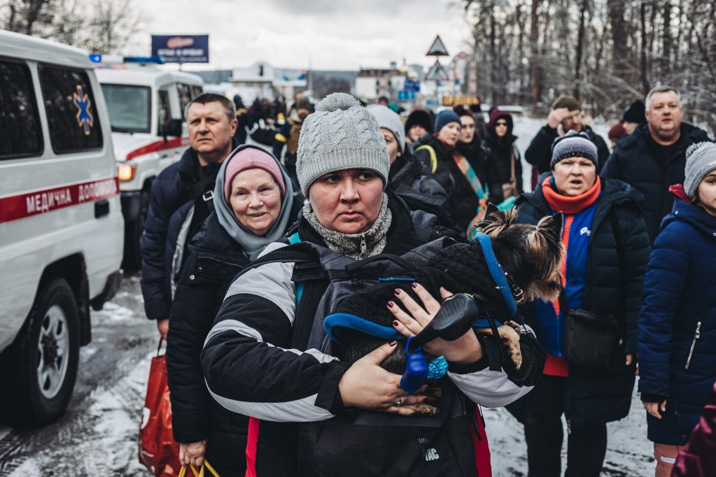 Fotó: Diego Herrera Carcedo / ANADOL A hírek szerint az oroszok készek humanitárius folyosókat biztosítani, hogy az emberek elhagyhassák Kijevet