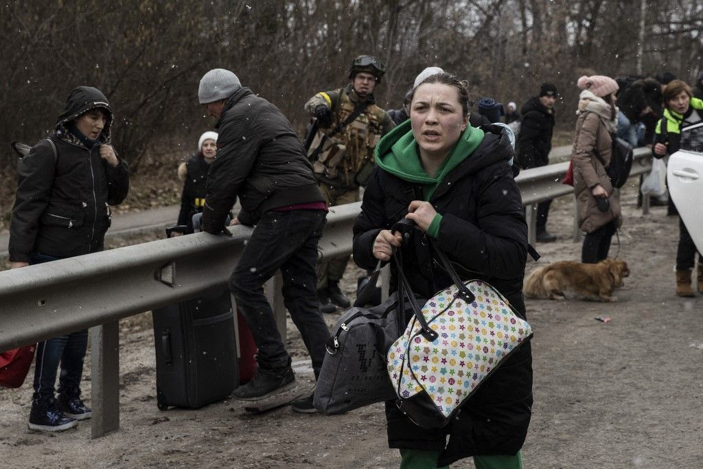 Irpiny evakuációs pontját orosz támadás érte