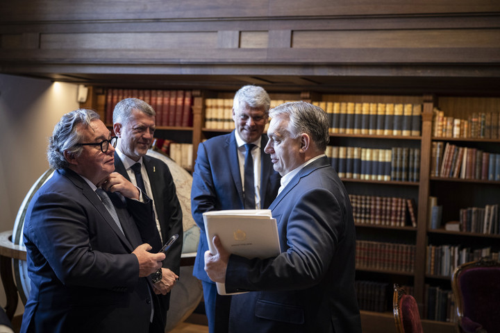 Fotó: Miniszterelnöki Sajtóiroda/Fis Orbán Viktor a Hungexpo tulajdonosával és vezetőjével tárgyalt