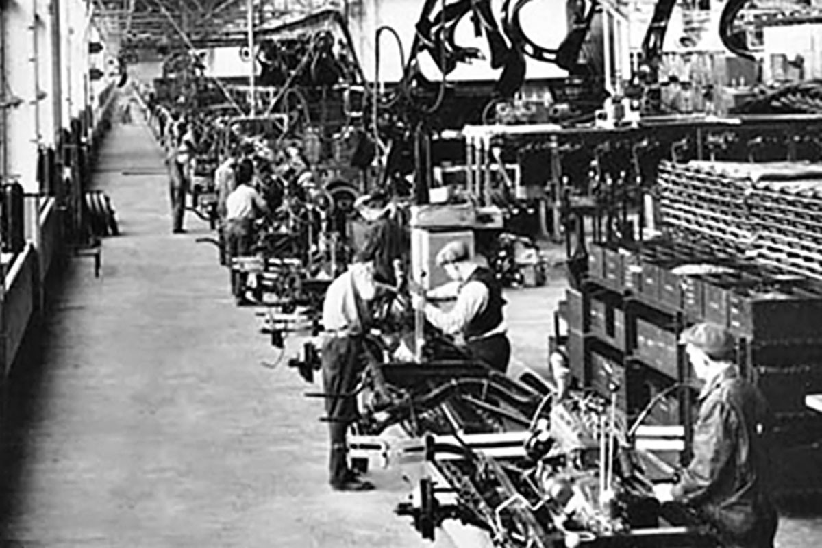 Fotó: Ford Motor Company A mozgó összeszerelő-szalag megteremtette a tömeggyártás alapjait
