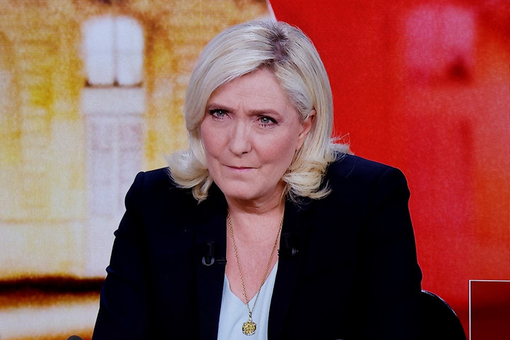 Fotó: AFP/Ludovic Marin Marine Le Pen a világháború közelsége miatt aggódik