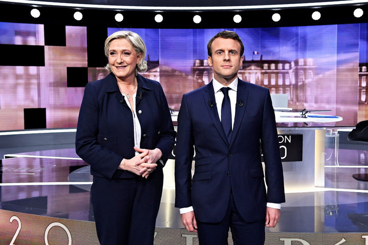 Macron és Le Pen a tévében csap össze