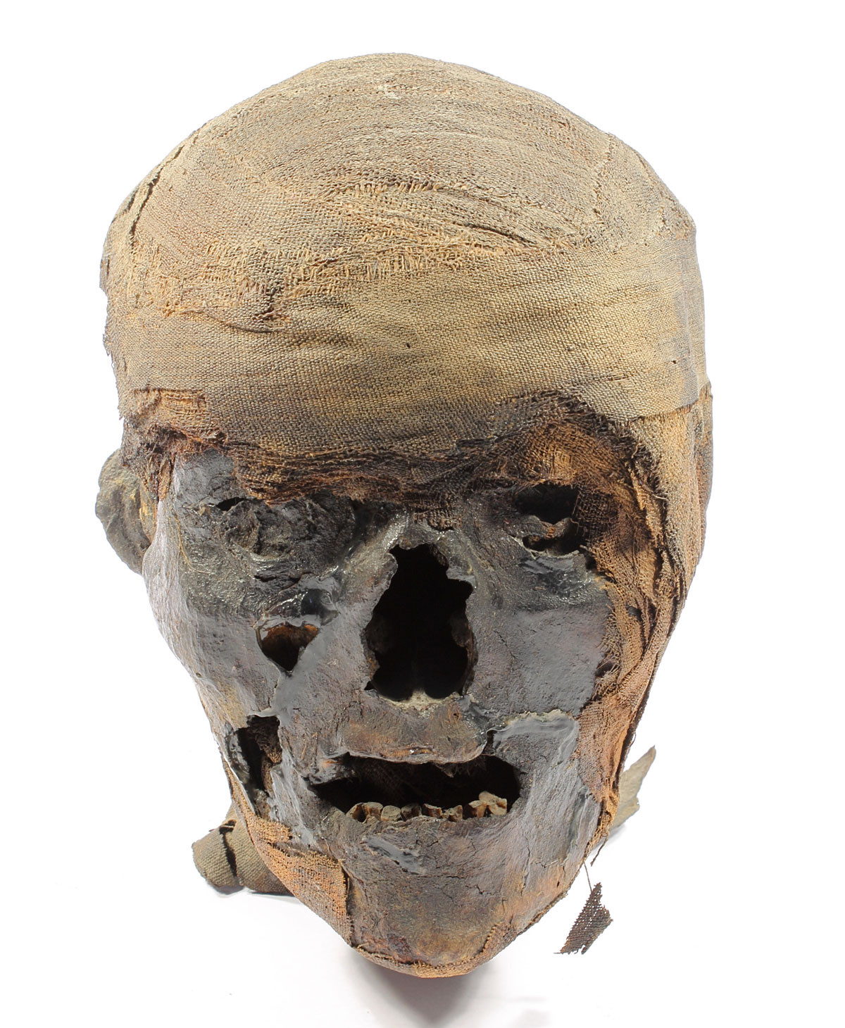 Egyiptomi múmia feje