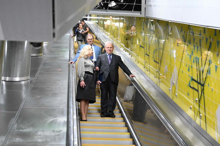 Fotó: MH/Katona László Három felújított állomást adtak át az M3-as metróvonal központi szakaszán