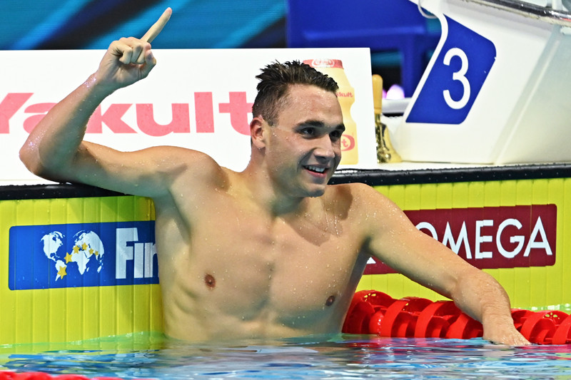 Fotó: MH/Purger Tamás A 22 éves magyar versenyző 1:50.34 perces idővel csapott célba