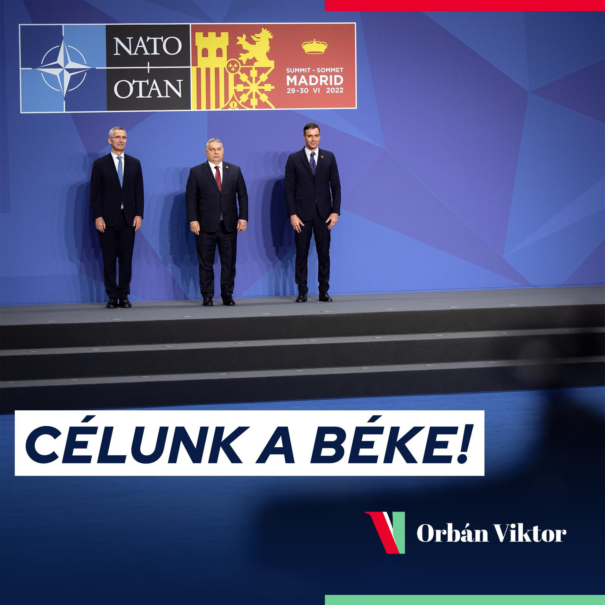 Célunk a béke - írta bejegyzésében Orbán Viktor