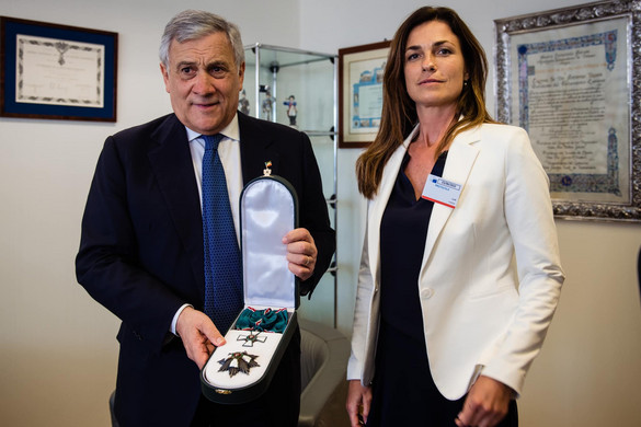 Varga Judit a Magyar Érdemrend Nagykeresztjével tüntette ki Antonio Tajanit