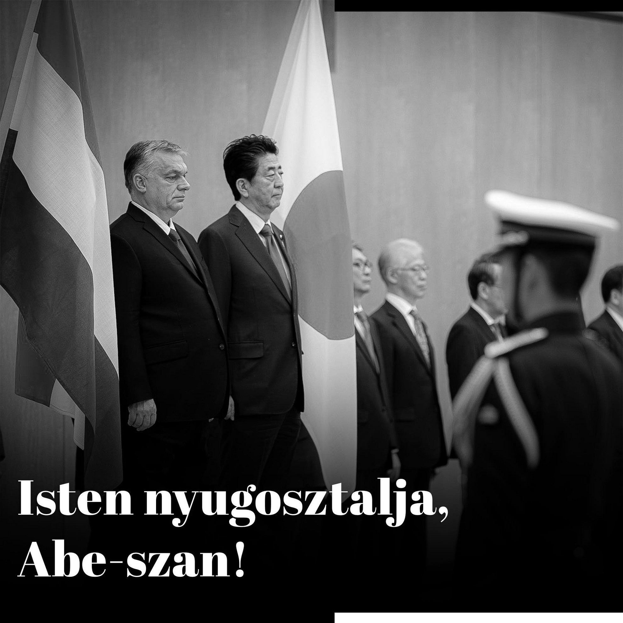 Fotó: Facebook/Orbán Viktor A miniszterelnök búcsúja Abe Sindzótól