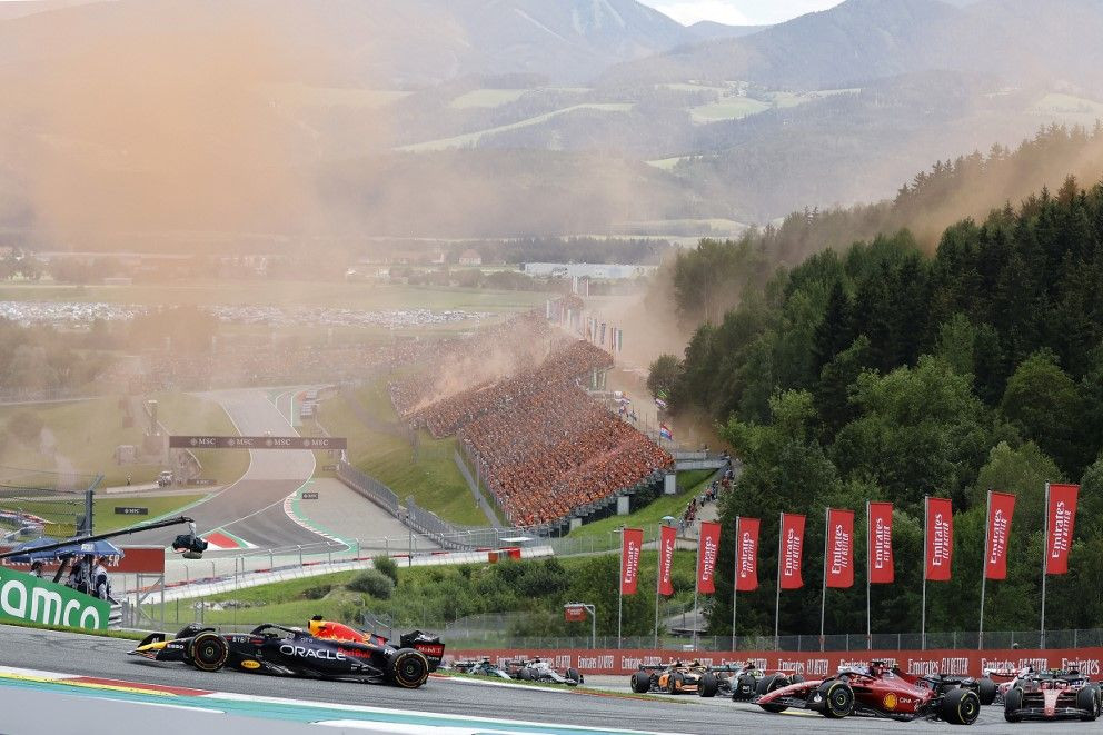 Fotó: AFP/ERWIN SCHERIAU Narancsköd a Red Bull Ringen