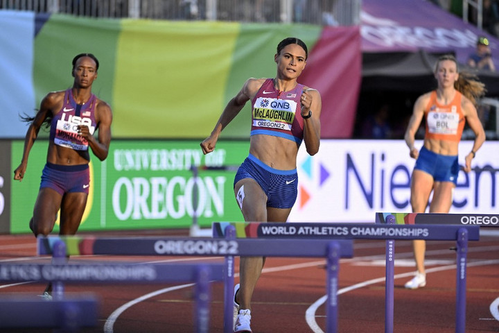 Fotó: AFP/Jean-Marie Hervio A világcsúcsát is legyőzte Sydney McLaughlin