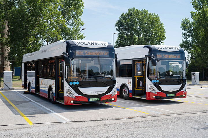 Magyar fejlesztésű és gyártású elektromos Ikarus buszok Székesfehérváron