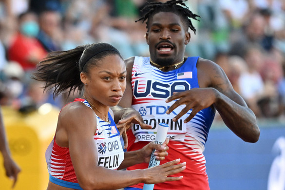Lánya előtt bronzzal búcsúzott Allyson Felix