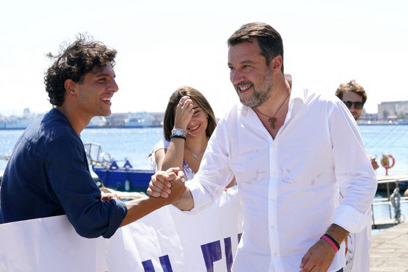 Migránstáborból hirdetett szigort Salvini