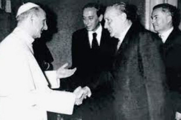 VI. Pál pápa és Kádár János találkozása