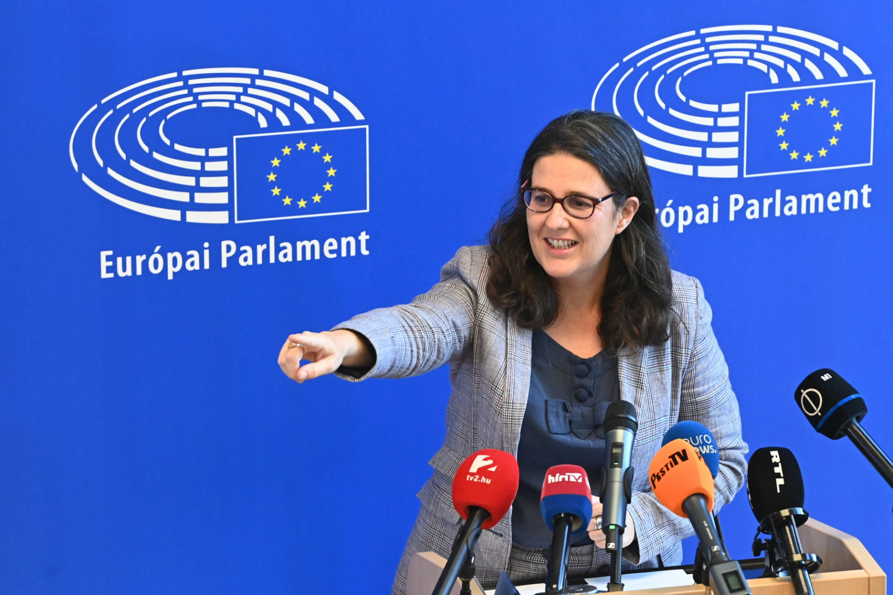 Gwendoline Delbos-Corfield az Európai Parlamentben.