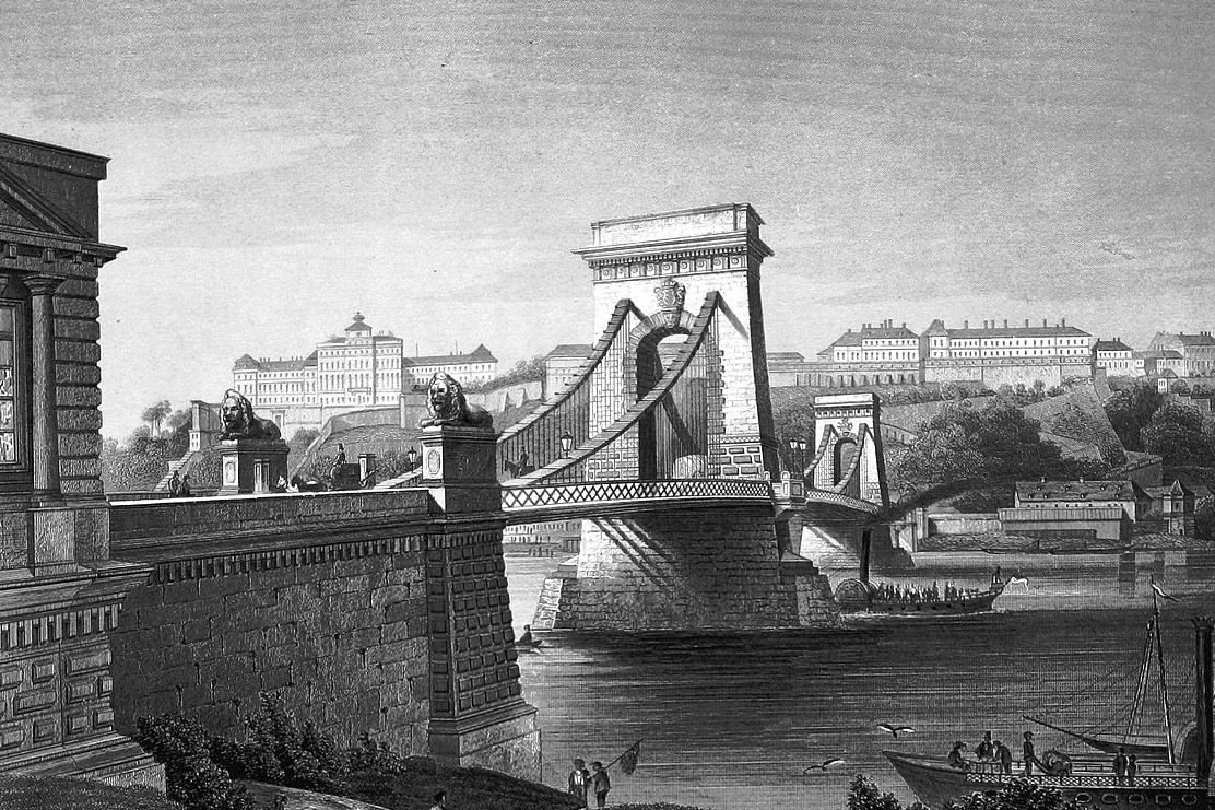 A felépült Lánchíd 1859-ben