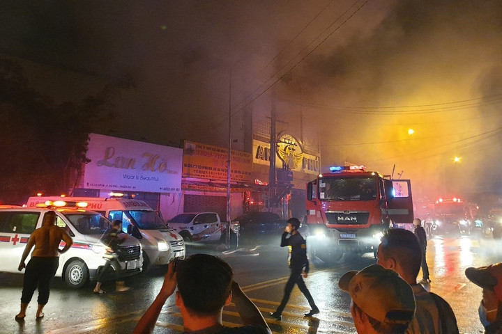 Fotó: STR/VIETNAM NEWS AGENCY/AFP Kigyulladt egy karaokebár Dél-Vietnamban