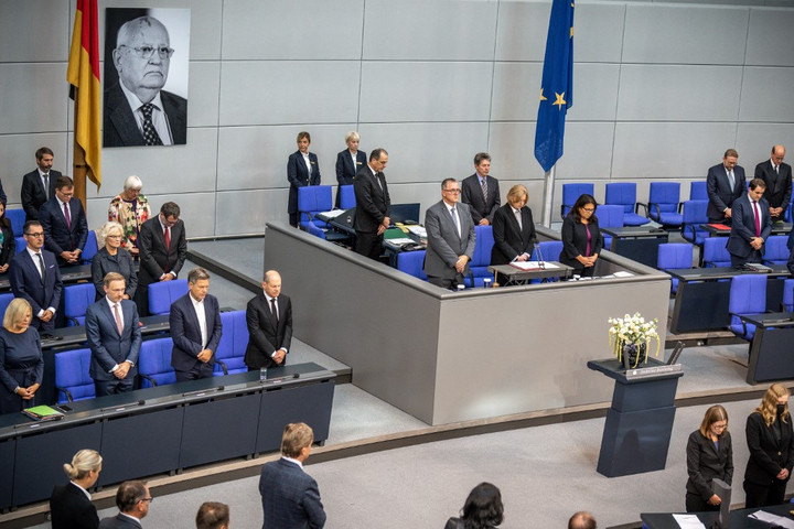 Mihail Gorbacsovról emlékeztek meg a német parlamentben