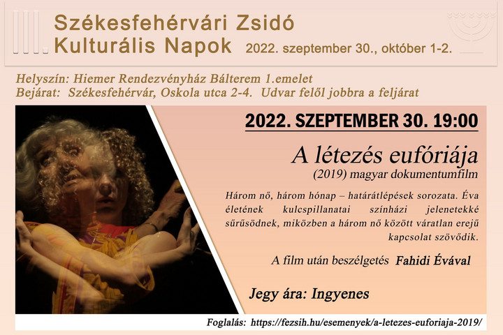 Pénteken kezdődik a III. Székesfehérvári Zsidó Napok kulturális minifesztivál