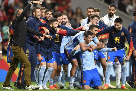 Nemzetek Ligája: Morata <br>a 88. percben lőtte elődöntőbe <br>a spanyolokat Bragában