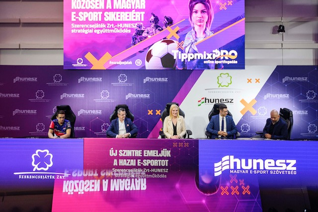 Fotó: Szerencsejáték Zrt. A szorosabb együttműködést beharangozó sajtótájékoztatón