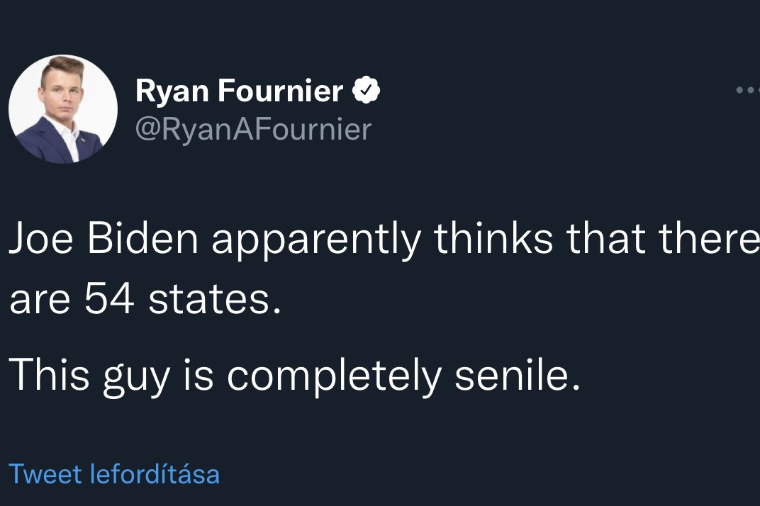 Fotó: Twitter.com Többen kiakadtak Biden újabb bakija miatt.