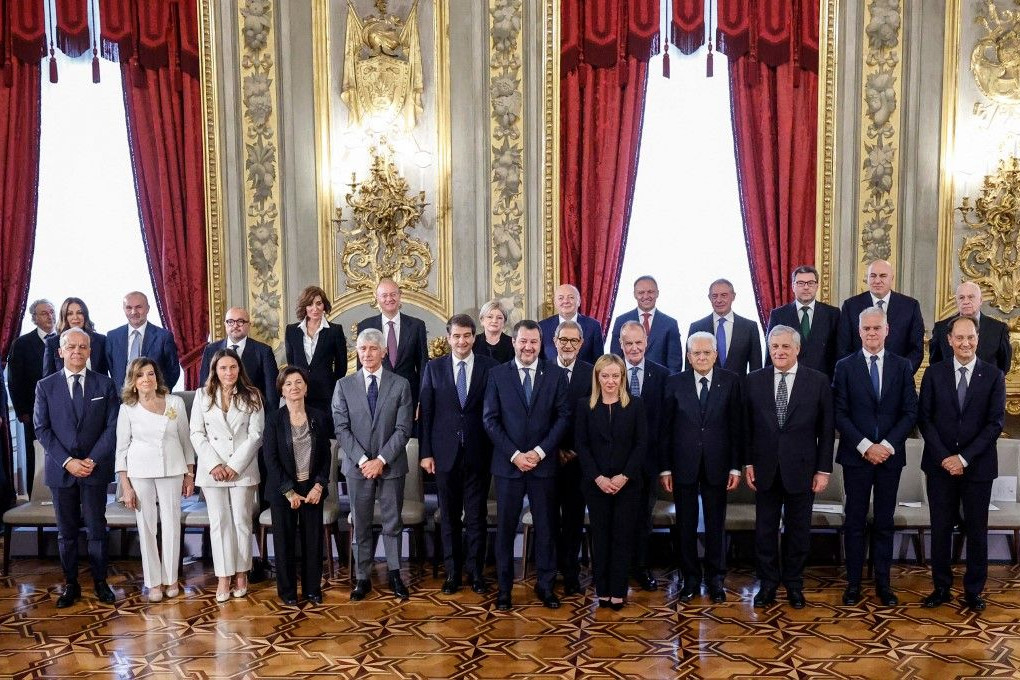 Fotó: AFP/FABIO FRUSTACI A Meloni-kormány
