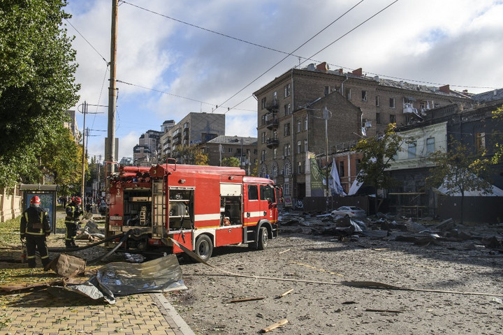 Fotó: NurPhoto via AFP/Maxym Marusenko Robbanások voltak Harkivban, légiriadó volt Kijevben
